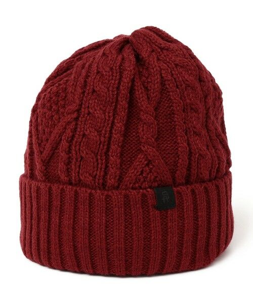 SHIPS / シップス ニットキャップ | SHIPS any: ケーブル ボア ワンポイント ピスネーム ワッチキャップ (ユニセックス) | 詳細2