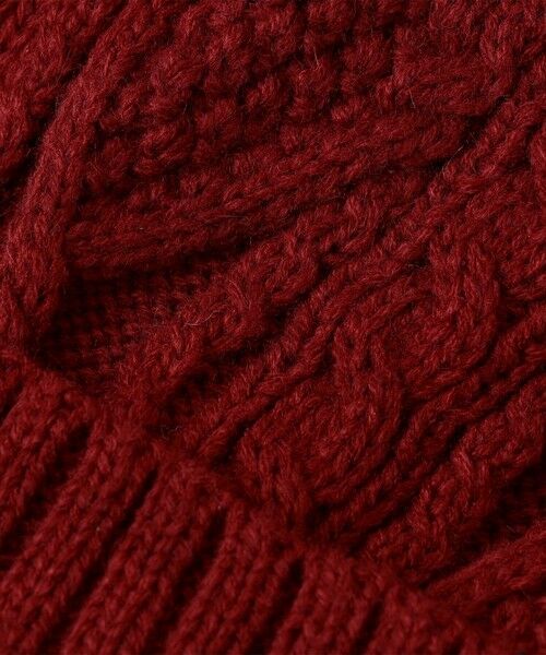 SHIPS / シップス ニットキャップ | SHIPS any: ケーブル ボア ワンポイント ピスネーム ワッチキャップ (ユニセックス) | 詳細4