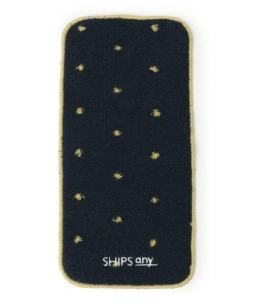 SHIPS / シップス ハンカチ | SHIPS any: 今治 パイル生地 ボーダー ハンドタオル（ダークブルー）