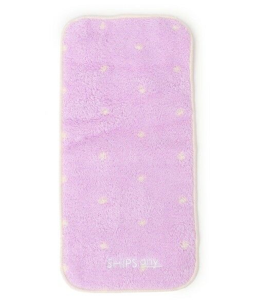 SHIPS / シップス ハンカチ | SHIPS any: 今治 パイル生地 ボーダー ハンドタオル（パープル）