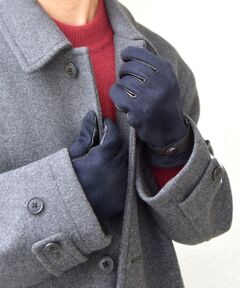 SHIPS / シップス 手袋 | SHIPS any:〈スマホ/タッチパネル対応〉ウール / レザー ベルト グローブ◇