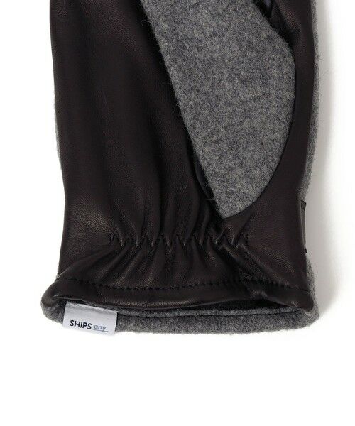 SHIPS / シップス 手袋 | SHIPS any:〈スマホ/タッチパネル対応〉ウール / レザー ベルト グローブ◇ | 詳細8