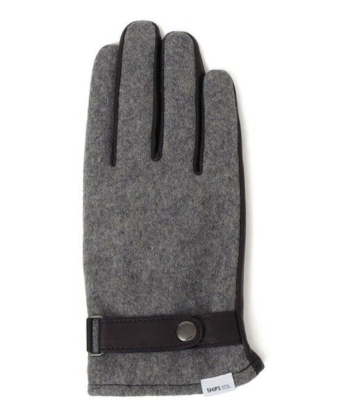 SHIPS / シップス 手袋 | SHIPS any:〈スマホ/タッチパネル対応〉ウール / レザー ベルト グローブ◇ | 詳細5