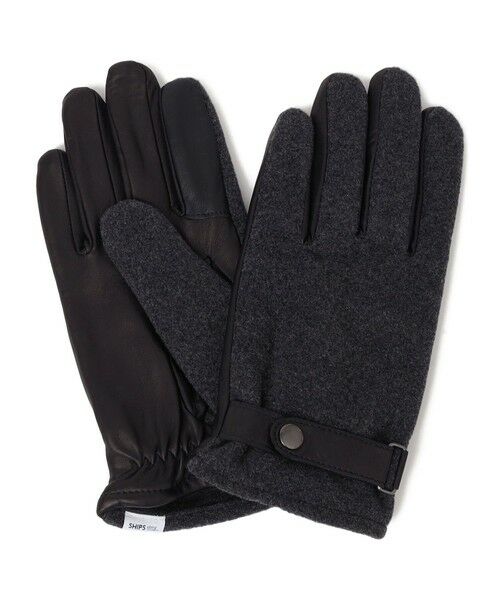 SHIPS / シップス 手袋 | SHIPS any:〈スマホ/タッチパネル対応〉ウール / レザー ベルト グローブ◇ | 詳細11