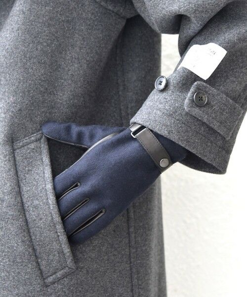 SHIPS / シップス 手袋 | SHIPS any:〈スマホ/タッチパネル対応〉ウール / レザー ベルト グローブ◇ | 詳細14