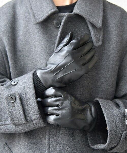 SHIPS / シップス 手袋 | SHIPS any:〈スマホ/タッチパネル対応〉シープレザー リブ グローブ◇ | 詳細2