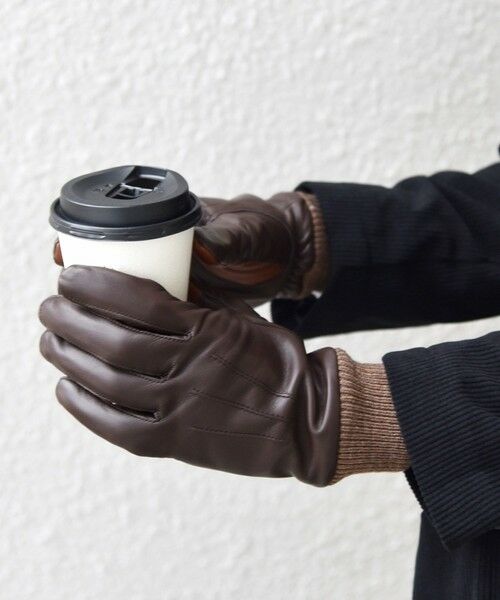 SHIPS / シップス 手袋 | SHIPS any:〈スマホ/タッチパネル対応〉シープレザー リブ グローブ◇ | 詳細7