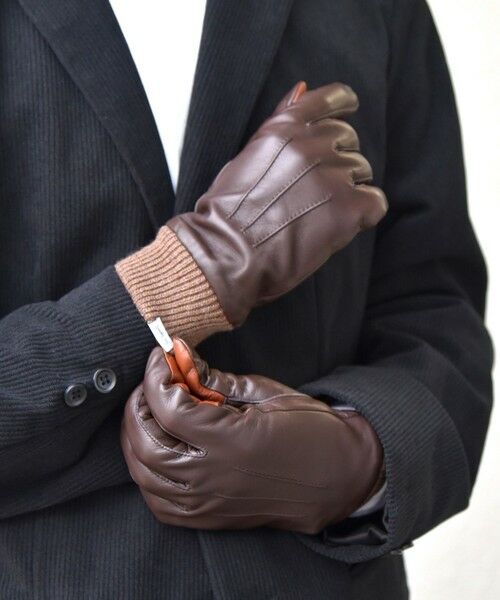 SHIPS / シップス 手袋 | SHIPS any:〈スマホ/タッチパネル対応〉シープレザー リブ グローブ◇ | 詳細8