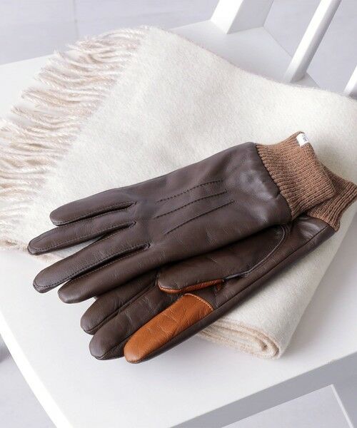 SHIPS / シップス 手袋 | SHIPS any:〈スマホ/タッチパネル対応〉シープレザー リブ グローブ◇ | 詳細9