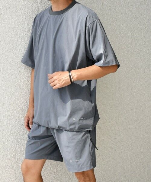 SHIPS / シップス Tシャツ | 【WEB限定】SHIPS any:〈洗濯機可能〉ワッシャーナイロン スピンドル Tシャツ+イージーショーツ セットアップ◇ | 詳細5