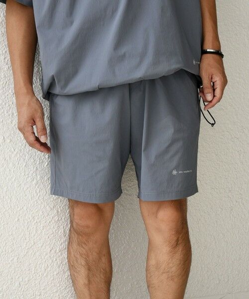 SHIPS / シップス Tシャツ | 【WEB限定】SHIPS any:〈洗濯機可能〉ワッシャーナイロン スピンドル Tシャツ+イージーショーツ セットアップ◇ | 詳細7