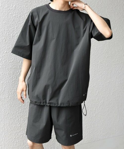SHIPS / シップス Tシャツ | 【WEB限定】SHIPS any: ワッシャーナイロン スピンドル Tシャツ＋イージーショーツ セットアップ | 詳細30