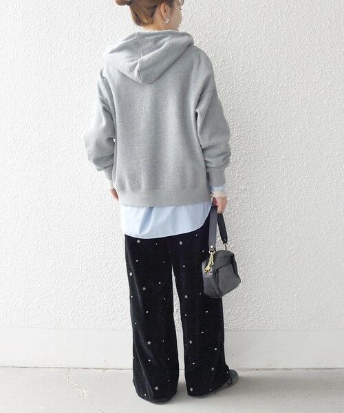 SHIPS / シップス その他パンツ | SHIPS any:〈手洗い可能〉ポリエステル ベロア 刺繍 ストレート ワイド パンツ | 詳細2