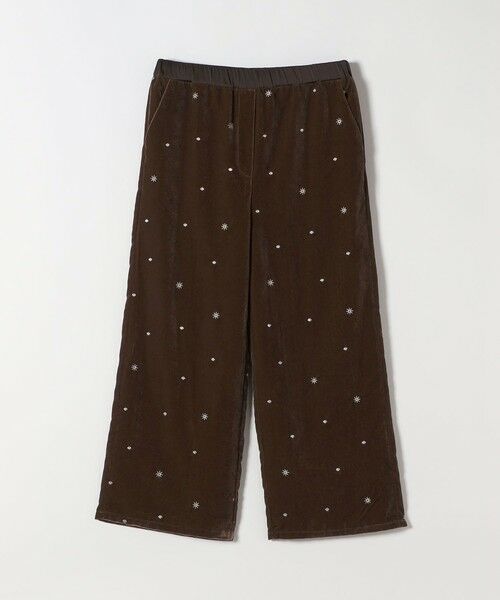 SHIPS / シップス その他パンツ | SHIPS any:〈手洗い可能〉ポリエステル ベロア 刺繍 ストレート ワイド パンツ | 詳細16
