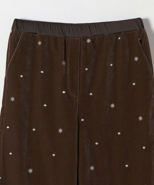 SHIPS / シップス その他パンツ | SHIPS any:〈手洗い可能〉ポリエステル ベロア 刺繍 ストレート ワイド パンツ | 詳細17