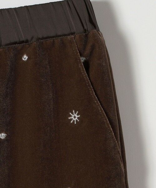 SHIPS / シップス その他パンツ | SHIPS any:〈手洗い可能〉ポリエステル ベロア 刺繍 ストレート ワイド パンツ | 詳細18