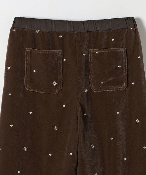 SHIPS / シップス その他パンツ | SHIPS any:〈手洗い可能〉ポリエステル ベロア 刺繍 ストレート ワイド パンツ | 詳細21