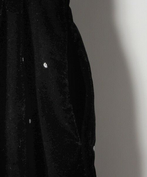 SHIPS / シップス ロング・マキシ丈ワンピース | SHIPS any:〈手洗い可能〉ポリエステル ベロア 刺繍 タック フレア ワンピース | 詳細12