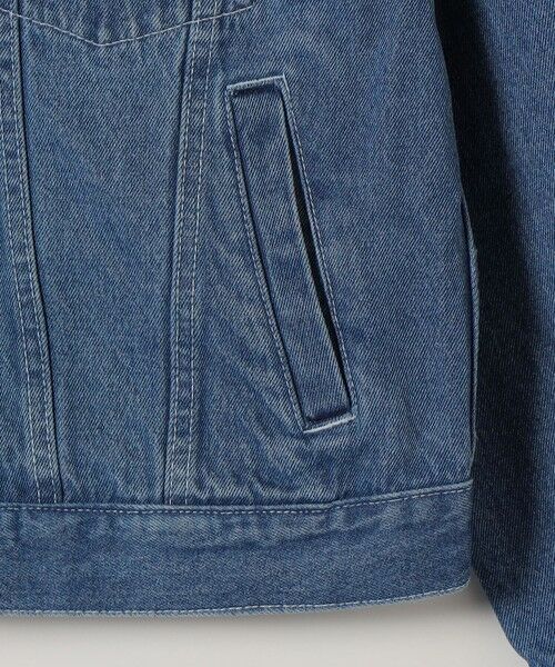 SHIPS / シップス Gジャン・デニムジャケット | bon_meur:〈洗濯機可能〉ビジュー ルーズ デニム ジャケット | 詳細12