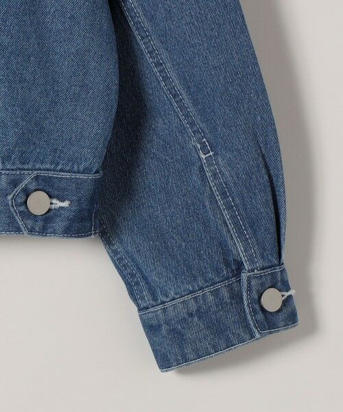 SHIPS / シップス Gジャン・デニムジャケット | bon_meur:〈洗濯機可能〉ビジュー ルーズ デニム ジャケット | 詳細15
