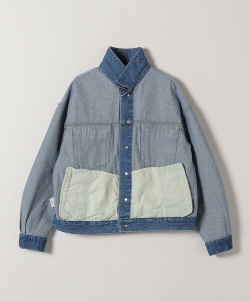 SHIPS / シップス Gジャン・デニムジャケット | bon_meur:〈洗濯機可能〉ビジュー ルーズ デニム ジャケット | 詳細16