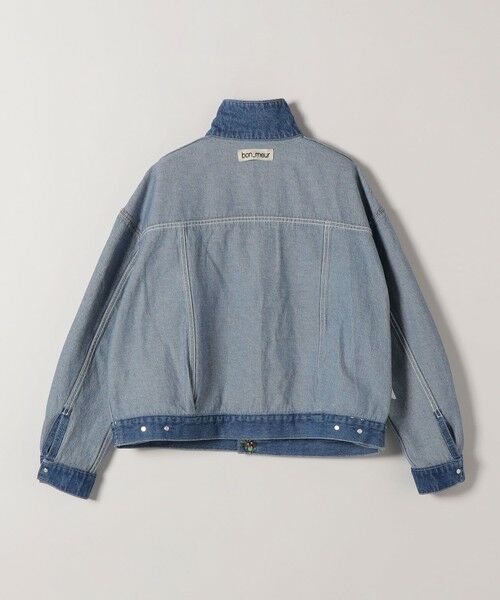 SHIPS / シップス Gジャン・デニムジャケット | bon_meur:〈洗濯機可能〉ビジュー ルーズ デニム ジャケット | 詳細17