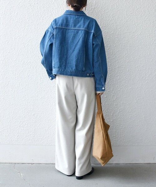 SHIPS / シップス Gジャン・デニムジャケット | bon_meur:〈洗濯機可能〉ビジュー ルーズ デニム ジャケット | 詳細2