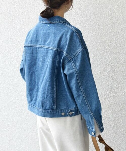 SHIPS / シップス Gジャン・デニムジャケット | bon_meur:〈洗濯機可能〉ビジュー ルーズ デニム ジャケット | 詳細6