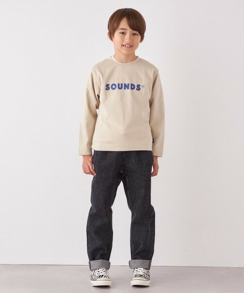 SHIPS / シップス Tシャツ | ARCH&LINE: SOUNDS プリント ロンT<KIDS> | 詳細2