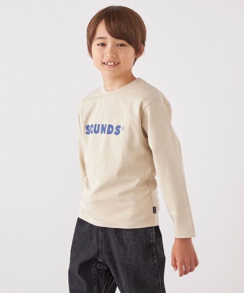 SHIPS / シップス Tシャツ | ARCH&LINE: SOUNDS プリント ロンT<KIDS> | 詳細3