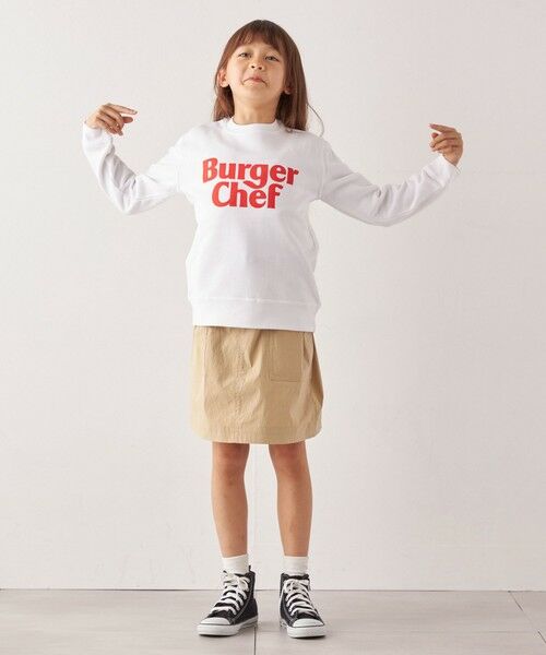 SHIPS / シップス スウェット | 【SHIPS any別注】Burger Chef: ロゴ プリント スウェット<KIDS> | 詳細1