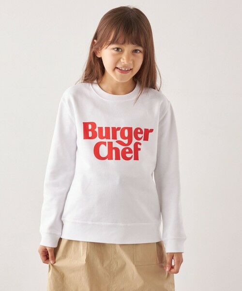 SHIPS / シップス スウェット | 【SHIPS any別注】Burger Chef: ロゴ プリント スウェット<KIDS> | 詳細4