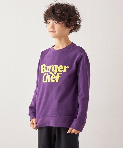 SHIPS / シップス スウェット | 【SHIPS any別注】Burger Chef: ロゴ プリント スウェット<KIDS> | 詳細19