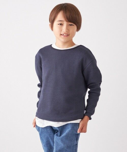 SHIPS / シップス Tシャツ | SHIPS any: ランドヘム ワッフル ロングスリーブ Tシャツ<KIDS> | 詳細28