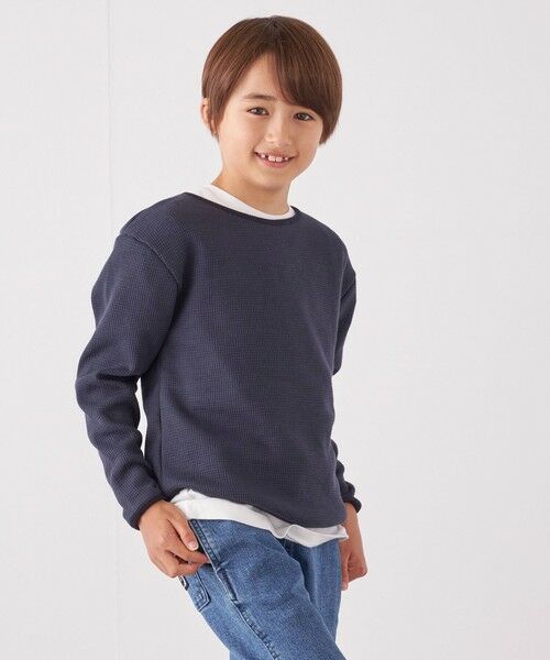 SHIPS / シップス Tシャツ | SHIPS any: ランドヘム ワッフル ロングスリーブ Tシャツ<KIDS> | 詳細29