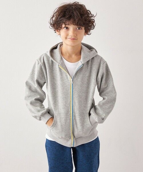 SHIPS / シップス パーカー | SHIPS any:〈洗濯機可能〉ワンポイント 刺繍 ポンチ ジップ パーカー <KIDS>◆ | 詳細4
