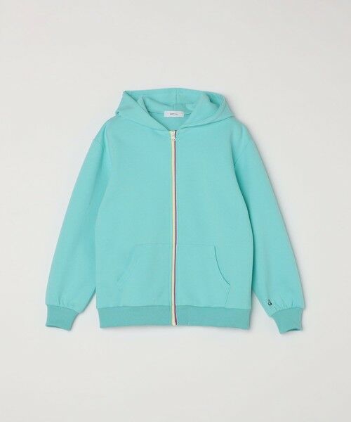 SHIPS / シップス パーカー | SHIPS any:〈洗濯機可能〉ワンポイント 刺繍 ポンチ ジップ パーカー <KIDS>◆(ライトグリーン)