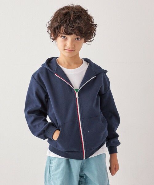 SHIPS / シップス パーカー | SHIPS any:〈洗濯機可能〉ワンポイント 刺繍 ポンチ ジップ パーカー <KIDS>◆ | 詳細17