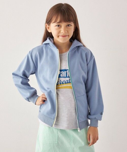 SHIPS / シップス パーカー | SHIPS any:〈洗濯機可能〉ワンポイント 刺繍 ポンチ ジップ パーカー <KIDS>◆ | 詳細23