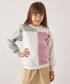 SHIPS / シップス スウェット | SHIPS any:〈洗濯機可能〉デザイン ポンチ クルーネック プルオーバー <KIDS>◇