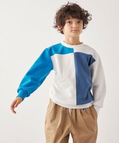SHIPS / シップス スウェット | SHIPS any:〈洗濯機可能〉デザイン ポンチ クルーネック プルオーバー <KIDS>◇