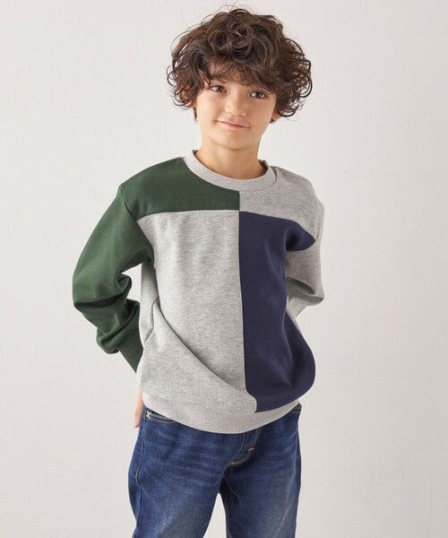 SHIPS / シップス スウェット | SHIPS any:〈洗濯機可能〉デザイン ポンチ クルーネック プルオーバー <KIDS>◇ | 詳細24