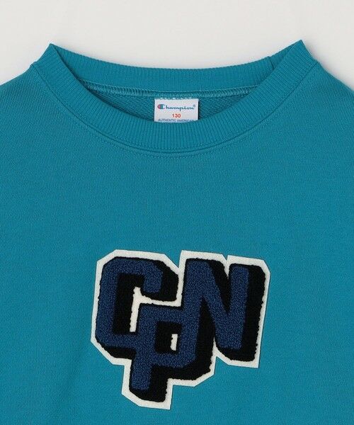 SHIPS / シップス スウェット | Champion: クルーネック CPN ロゴ 刺繍 スウェット <KIDS> | 詳細4