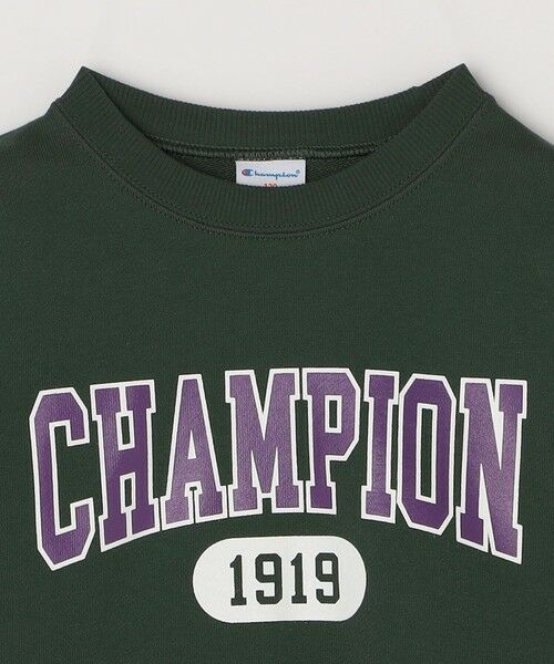 SHIPS / シップス スウェット | Champion: クルーネック カレッジライク ロゴ スウェット<KIDS> | 詳細4