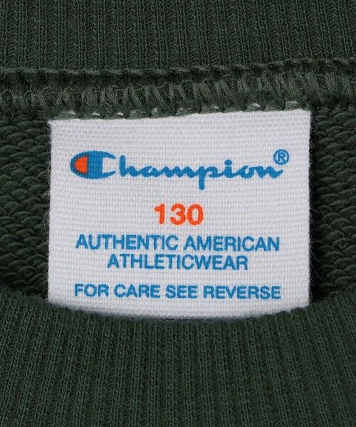 SHIPS / シップス スウェット | Champion: クルーネック カレッジライク ロゴ スウェット<KIDS> | 詳細5