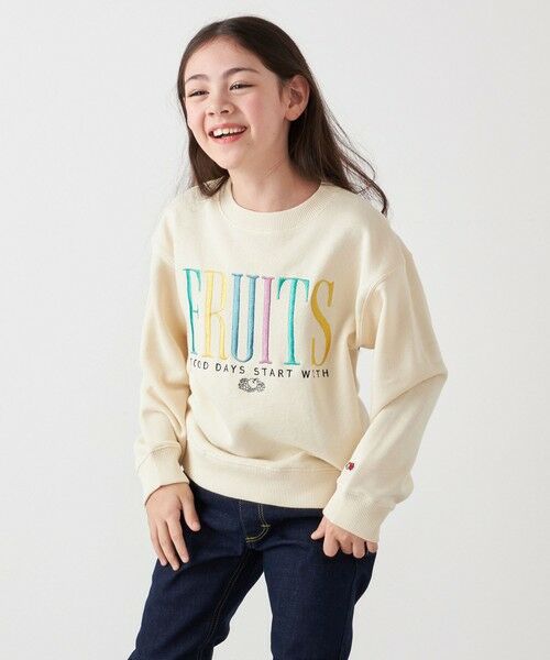 SHIPS / シップス スウェット | FRUIT OF THE LOOM: 刺繍 ロゴ スウェット <KIDS> | 詳細4