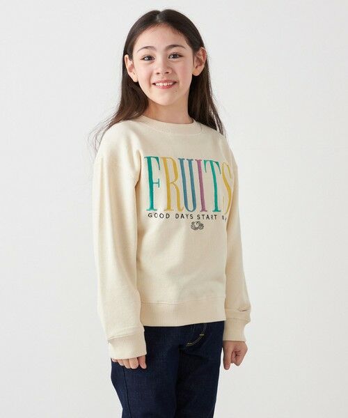 SHIPS / シップス スウェット | FRUIT OF THE LOOM: 刺繍 ロゴ スウェット <KIDS> | 詳細5