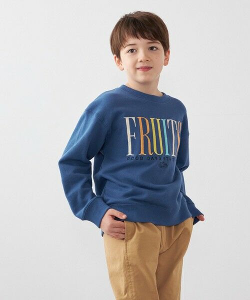 SHIPS / シップス スウェット | FRUIT OF THE LOOM: 刺繍 ロゴ スウェット <KIDS> | 詳細17