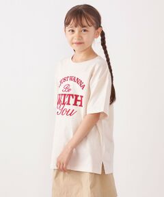 SHIPS / シップス Tシャツ | SHIPS any: プリント × 刺繍 ロゴ Tシャツ<KIDS>