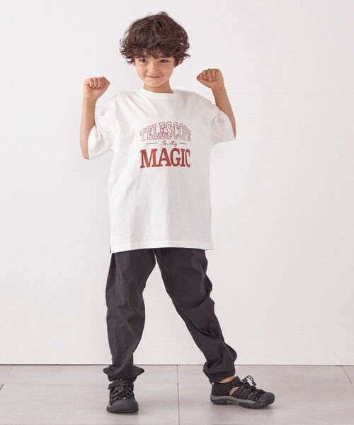 SHIPS / シップス Tシャツ | SHIPS any: プリント × 刺繍 ロゴ Tシャツ<KIDS> | 詳細2